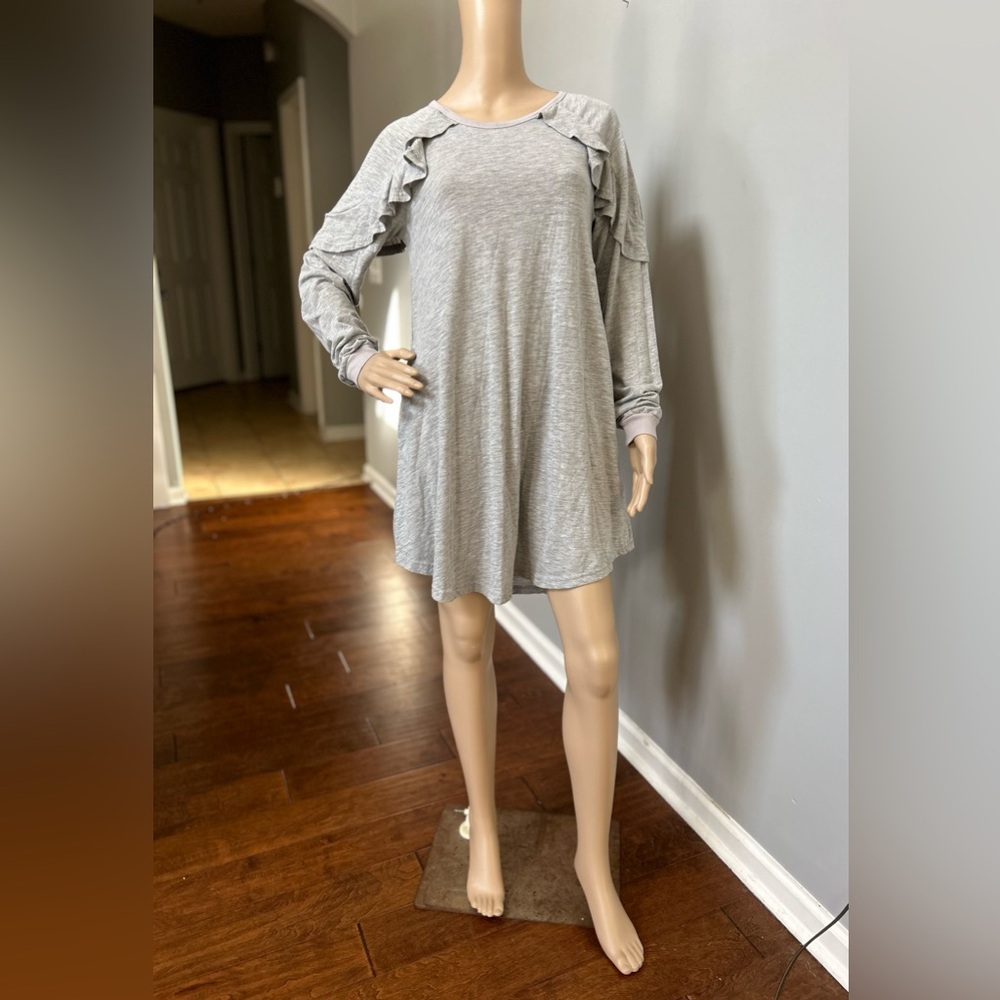 Umgee Grey Long Sleeve Dress